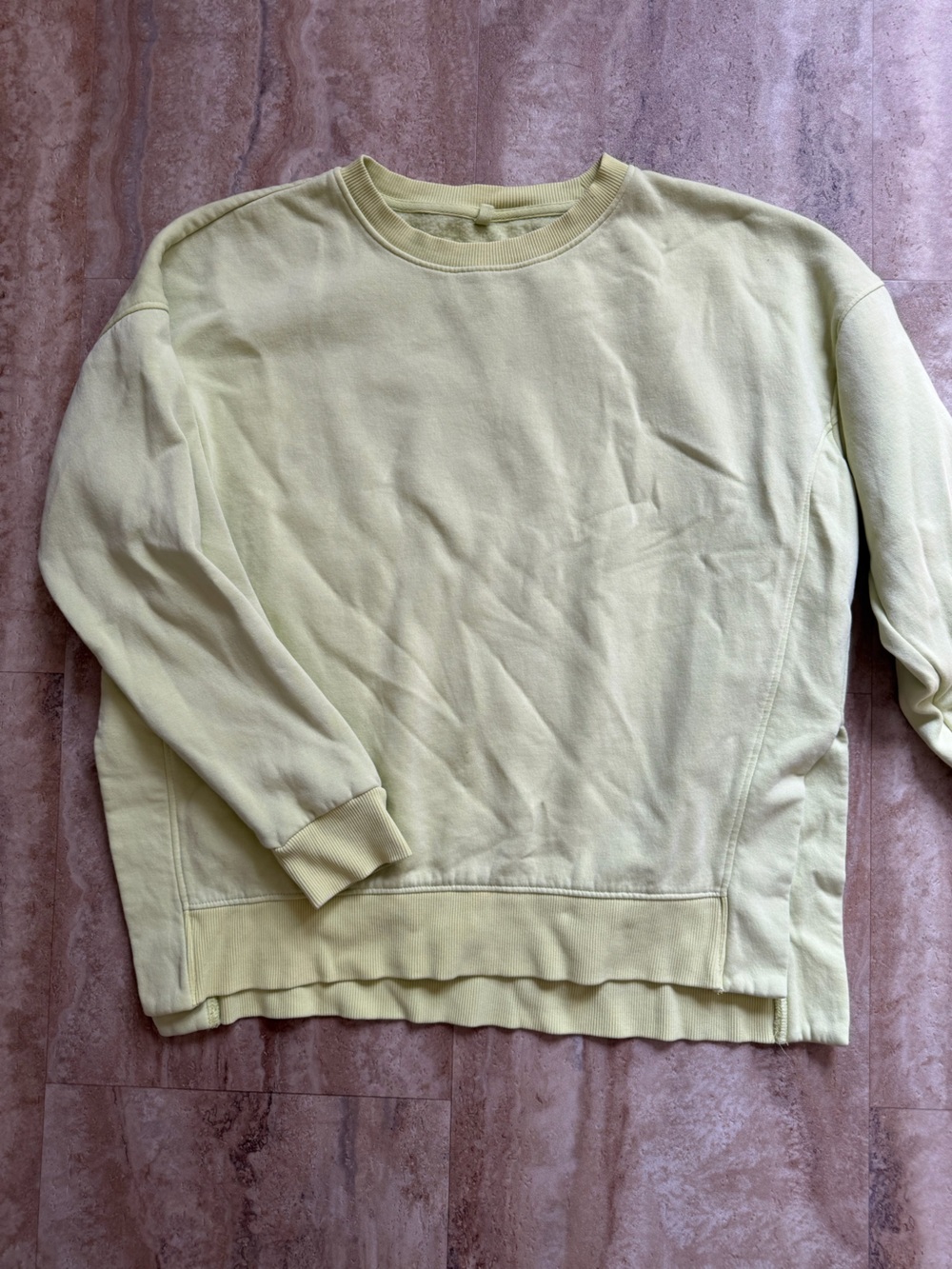 Lou & Grey Neon Yellow Crewneck Sweatshirt